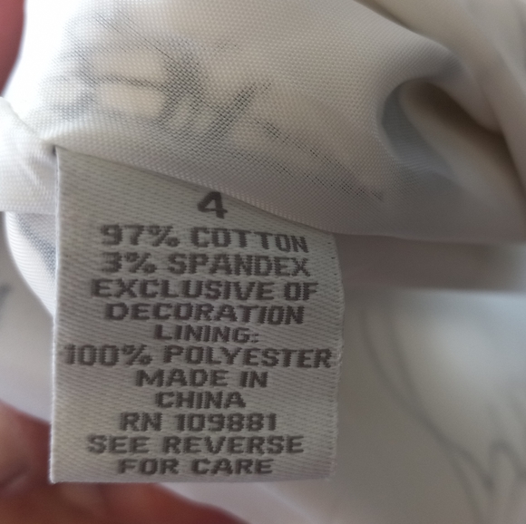 Robbie Bee white dress with black floral (everything must go! Moving sale) - Picture 5 of 5